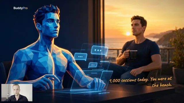 Training slide: 1,000 sessions today. You were at the beach.